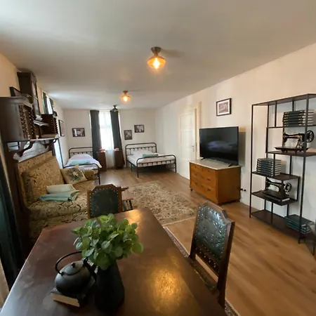 Daire Schloss - Mit Privatgarten, Fellnasen Willkommen! Nidda